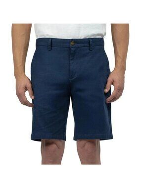 NWT Scott Barber Men's 32 Blue Cotton/Silk Stretch Shorts